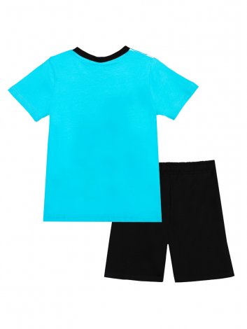 Черный комплект: футболка, шорты для мальчика PlayToday 12212028, вид 6