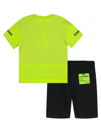 Светло-зеленый комплект: футболка, шорты для мальчика PlayToday 12212030, вид 7