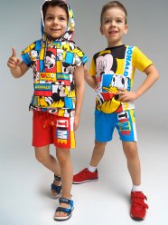 Красные шорты, 2 шт в комплекте для мальчика PlayToday 12212804