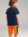 Темно-синий комплект: футболка, шорты для мальчика PlayToday 12212835, вид 3 превью