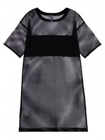 Черная футболка удлиненная для девочки PlayToday Tween 12221018, вид 2