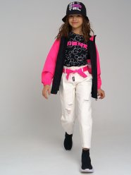 Белые брюки джинсовые для девочки PlayToday Tween 12221049