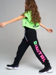 Черные брюки для девочки PlayToday Tween 12221057