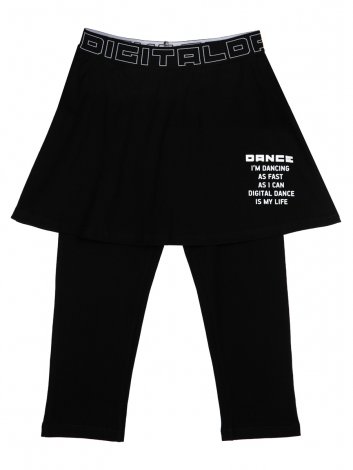 Черная юбка-легинсы для девочки PlayToday Tween 12221090, вид 5