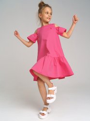 Розовое платье для девочки PlayToday Tween 12221108