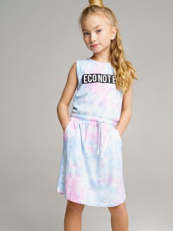Разноцветное платье для девочки PlayToday Tween 12221130, вид 1