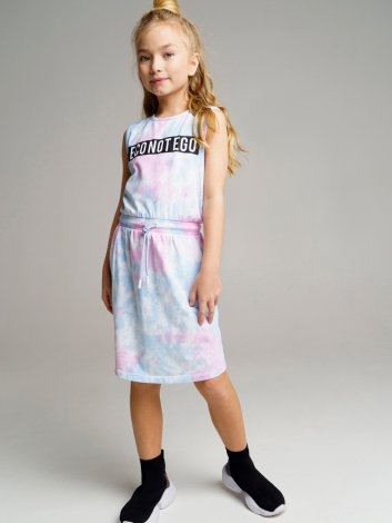 Разноцветное платье для девочки PlayToday Tween 12221130, вид 2