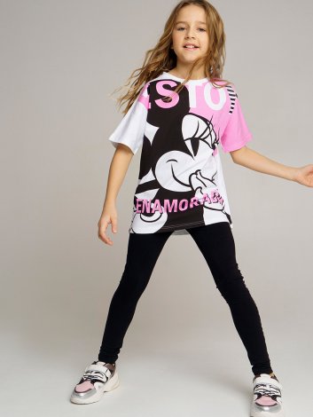 Черные легинсы для девочки PlayToday Tween 12221249, вид 2