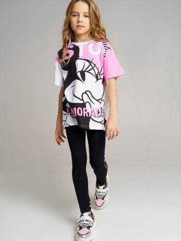 Черные легинсы для девочки PlayToday Tween 12221249, вид 4