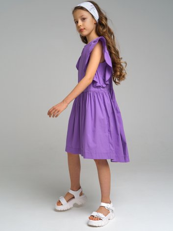 Фиолетовое платье для девочки PlayToday Tween 12221308, вид 3