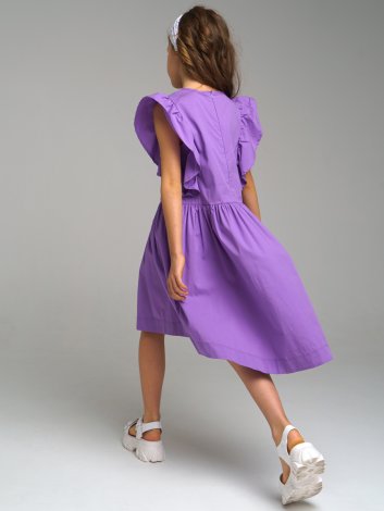 Фиолетовое платье для девочки PlayToday Tween 12221308, вид 6