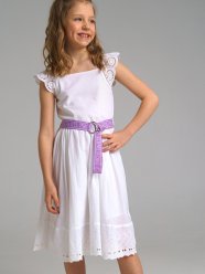 Белое платье для девочки PlayToday Tween 12221309