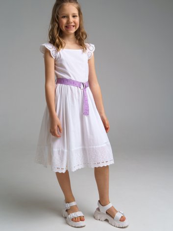 Белое платье для девочки PlayToday Tween 12221309, вид 2