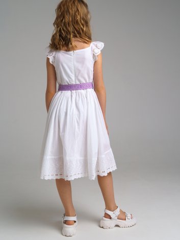 Белое платье для девочки PlayToday Tween 12221309, вид 4