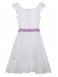 Белое платье для девочки PlayToday Tween 12221309, вид 7 превью