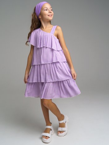 Фиолетовое платье для девочки PlayToday Tween 12221310, вид 2