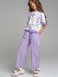 Фиолетовые брюки для девочки PlayToday Tween 12221323, вид 1 превью