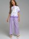 Фиолетовые брюки для девочки PlayToday Tween 12221323, вид 2 превью