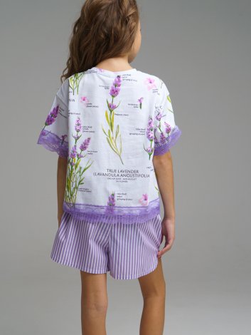 Фиолетовые шорты для девочки PlayToday Tween 12221327, вид 4