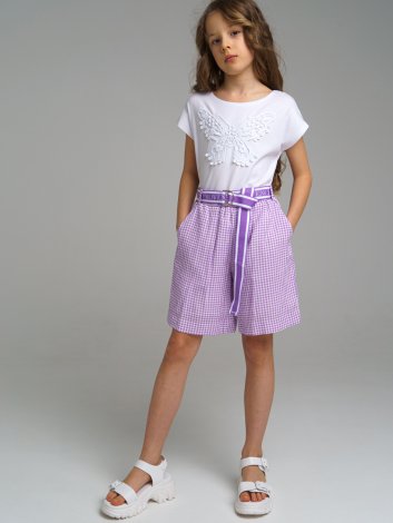 Фиолетовые шорты для девочки PlayToday Tween 12221328, вид 1