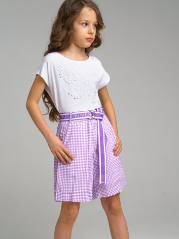 Фиолетовые шорты для девочки PlayToday Tween 12221328, вид 5