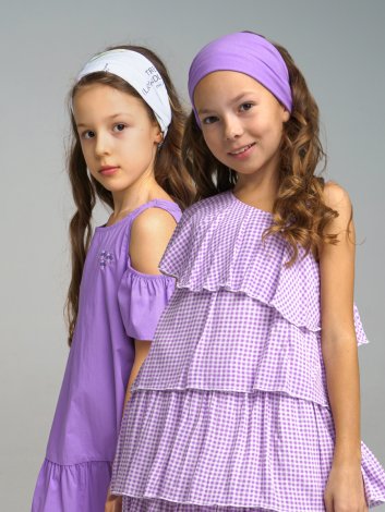 Сиреневая косынка, 2 шт в комплекте для девочки PlayToday Tween 12221335, вид 1