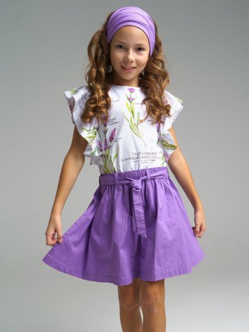 Сиреневая косынка, 2 шт в комплекте для девочки PlayToday Tween 12221335, вид 2