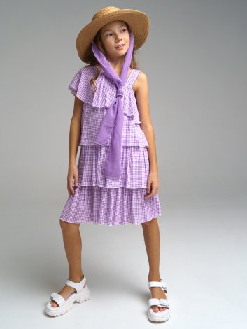 Бежевая шляпа соломенная для девочки PlayToday Tween 12221337, вид 3