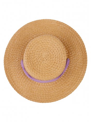 Бежевая шляпа соломенная для девочки PlayToday Tween 12221337, вид 7