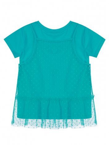 Голубой комплект: футболка, майка для девочки PlayToday 12222033, вид 6
