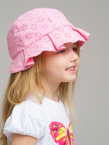 Светло-розовая панама для девочки PlayToday 12222120, вид 1