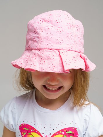 Светло-розовая панама для девочки PlayToday 12222120, вид 4