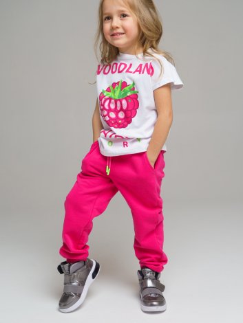 Розовые брюки для девочки PlayToday 12222183, вид 1