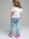 Голубые брюки джинсовые для девочки PlayToday 12222203, вид 3 превью