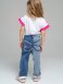 Голубые брюки джинсовые для девочки PlayToday 12222206, вид 4 превью