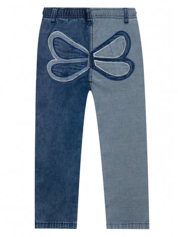 Голубые брюки джинсовые для девочки PlayToday 12222206, вид 6
