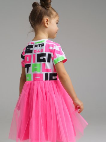 Розовое платье для девочки PlayToday 12222734, вид 4