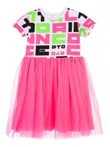 Розовое платье для девочки PlayToday 12222734, вид 5
