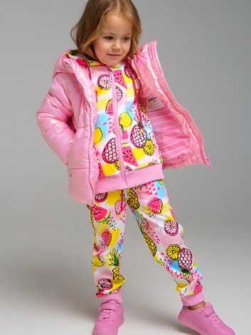 Розовая куртка для девочки PlayToday 12222851, вид 4