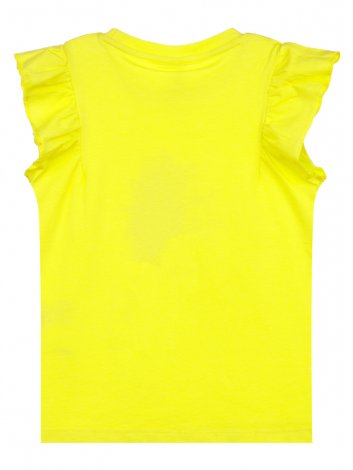 Желтая футболка для девочки PlayToday 12222863, вид 5