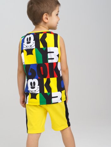 Желтый комплект: майка, шорты для мальчика PlayToday 12232583, вид 4