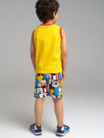 Желтый комплект: майка, шорты для мальчика PlayToday 12232813, вид 3
