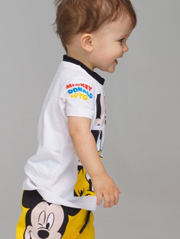 Белая футболка для мальчика PlayToday Baby 12233008, вид 2