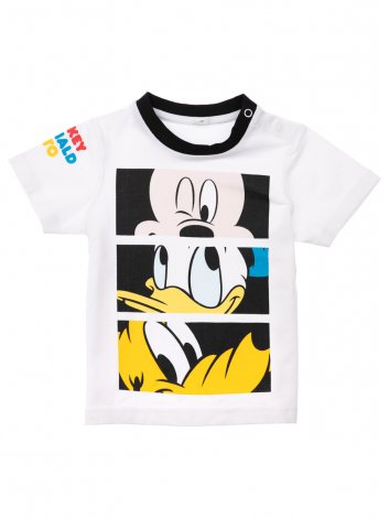 Белая футболка для мальчика PlayToday Baby 12233008, вид 4