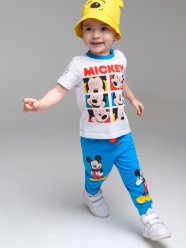 Белый комплект: футболка, брюки для мальчика PlayToday Baby 12233012