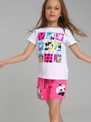 Белая футболка для девочки PlayToday Tween 12241103