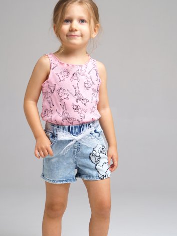 Голубые шорты джинсовые для девочки PlayToday 12242014, вид 1