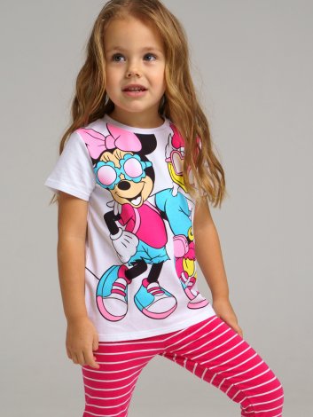 Белая футболка для девочки PlayToday 12242890, вид 1