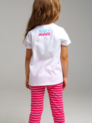 Белая футболка для девочки PlayToday 12242890, вид 3