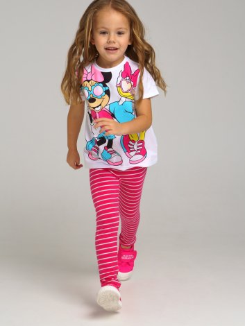 Белая футболка для девочки PlayToday 12242890, вид 4